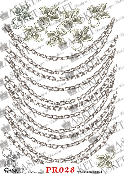 proste wzory łańcuchów do dekorowania
