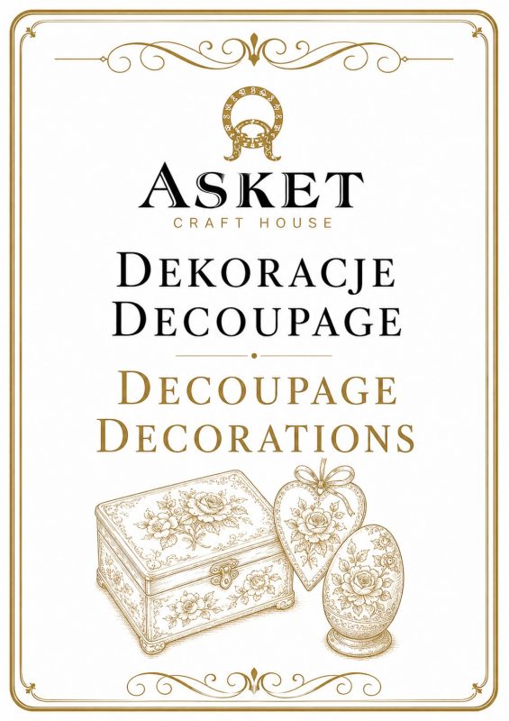 dekoracje decoupage na prezent