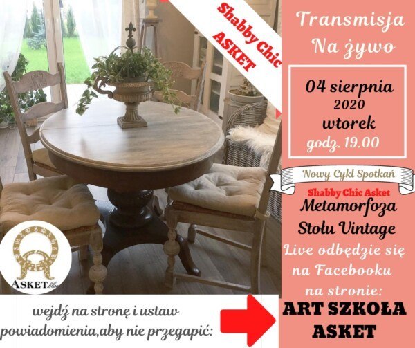 jak przemalować stary stół