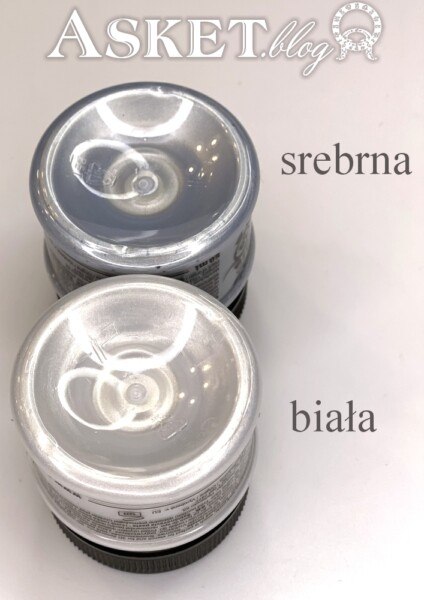 pasty perłowe biała i srebrna