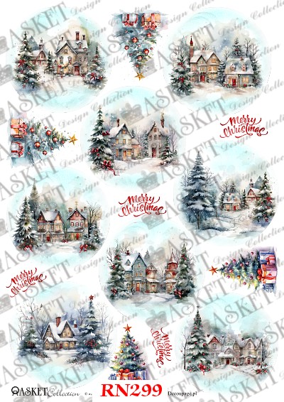 winter wonderland decoupage