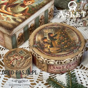 pudełko na ciasteczka rękodzieło papier asket collection