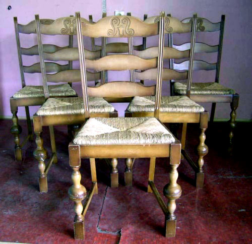 krzesła flamandzkie decoupage